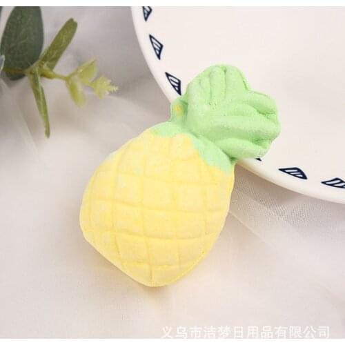 Pineapple Bath Bomb Skin Bath Salt Handle Bombs Ball Natural Bubble Ball Gift Spa Gift Wedding Decoration Party Party Favors