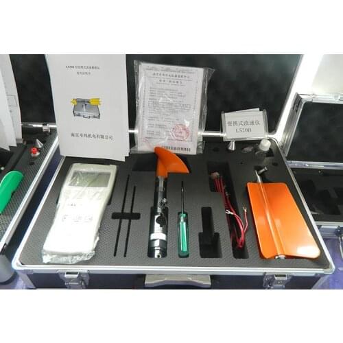 English display LS20b Liquid flow meter 0.05~15m/s / portable velocity meter Diameter 120 mm