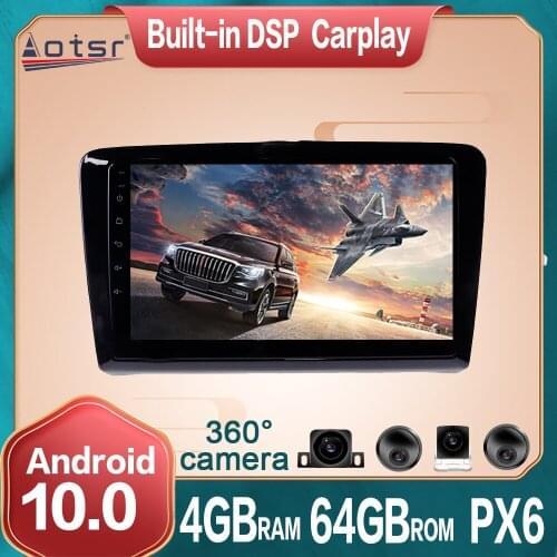 Android Car Multimedia Radio DVD Player 360 Panoramic Camera For VW Santana 2012-2017 PX6 4G+64GB Car GPS Navigation DSP Carplay