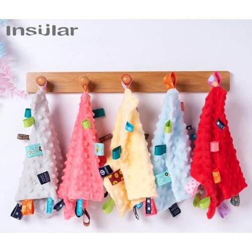 25*25cm Baby Appease Towel High Quality Soft Baby Calm Wipes Baby Towel Blanket Cute Cartoon Plush Toys For Baby