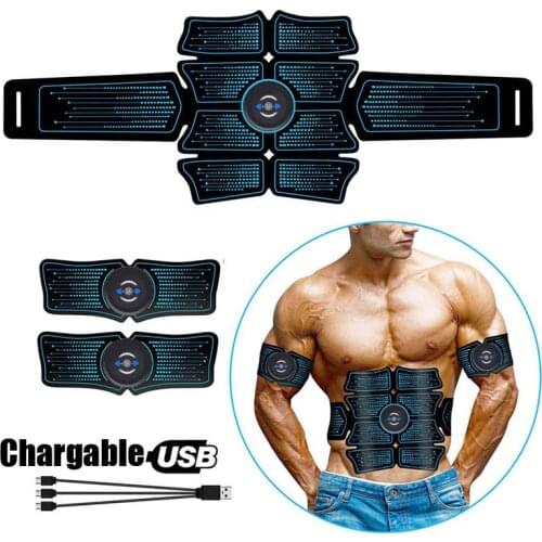 Electronic Abdominal Muscle Stimulator Toner EMS waist trainer Abs Fitness Gear Electrostimulation Exercise Home Gym Equipment