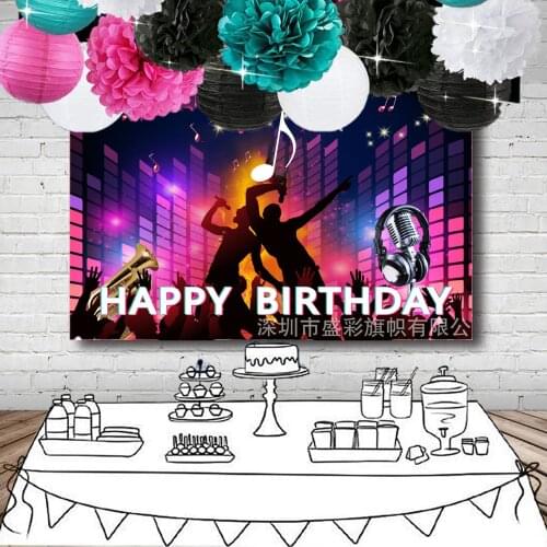 Theme Party Birthday Party Backdrops Balloons Set Photography Backgrounds Girls Party Decoration Supplies