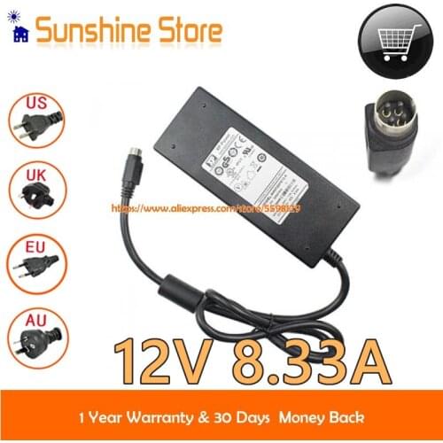 Genuie XP Power AHM100PS12-A AC Adapter 12V 8.33A 100W AC DC Adapter 10009518-A Computer Charger Laptop K13240069 Power Supply