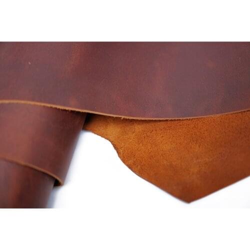 Finished Crafting Leather Crazy Horse 2mm Thickness Diy Leather Craft for Belt Wallet Bag Shoes Notebook Handmade Matieral