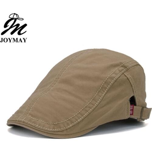Joymay 2016 New Plain Cotton Berets Caps For Men Casual Peaked Caps Berets Hats Casquette Cap Y015