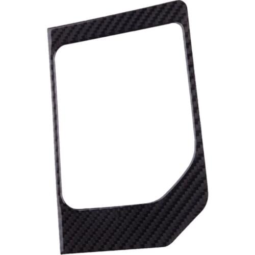 Gear Shift Box Panel Cover Trim Frame Carbon Fiber Fit for Toyota Tundra 2014 2015 2016 2017 2018 2019 2020 2021 Left Hand Drive