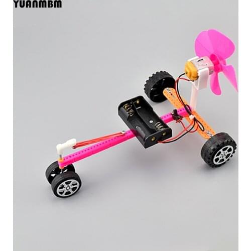 Air wind round car/scientific physics experimental Educational toys/DIY technology production/puzzle/baby toys for children/toy