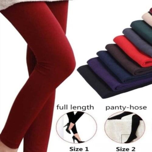 Leggings Warm Women Heat Fleece Stretchy Leggings Warm Fleece Lined Slim Thermal Pants Leggings Mujer Casual Leggings