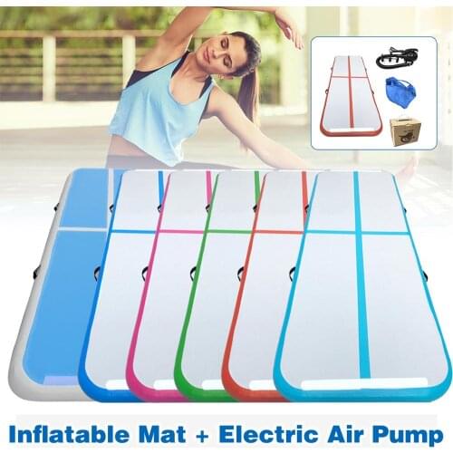 2020 New Airtrack 3m Inflatable Air Tumble Track Gymnastics Gym Mat Yoga Inflatable Air Gym Air Track Home use On Sale