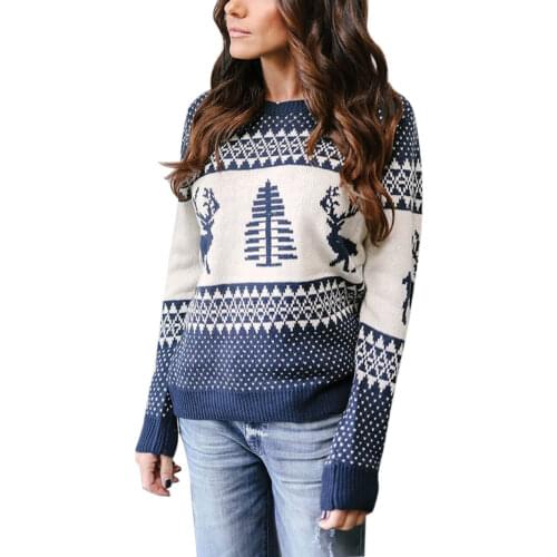 Autumn and winter womens sweater new Christmas fashion Pullover Sweater sweater womens stock
