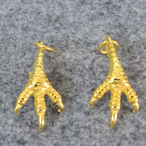 Takahashi Kagura Goros Handmade Sterling Silver Point Golden Eagle Claw Pendant Personality Creative Pendant Necklace Pendant