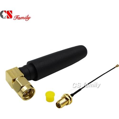 Rubber 433 MHz Antennas SMA male to IPEX with 1pc ipex to sma cable 100mm