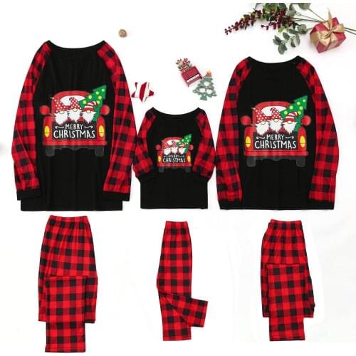Christmas Family Matching Clothes Pajamas Set New Year Costume Mother Daughter Sleepwear Family Outfit Kid Baby Nightwear L3