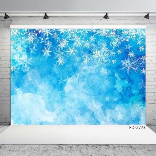 Christmas Snowflake Twinkle Stars Photography Backdrops Vinyl Cloth Photo Studio Background for Children Party Photophone
