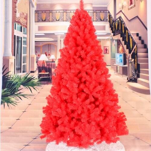 Christmas New Year decoration 2.1M/2.4M encryption Christmas tree red decorated Christmas Supplies