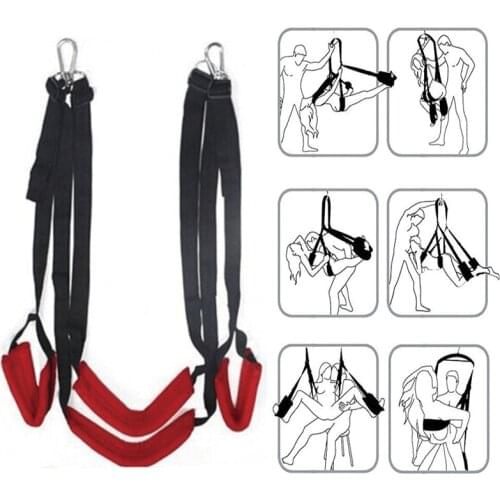 Sex Shop BDSM Bondage Door Slam Sex Swing Adult Game Fetish Bondage Open Leg No Vibrator Erotic Sex Toys For Woman Couples Men