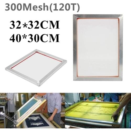 32x32cm/30x40cm 120T Mesh Aluminium Silk Screen Printing Frame With 300M Polyester Silkscreen Mesh Fabric Handwork DIY Tools