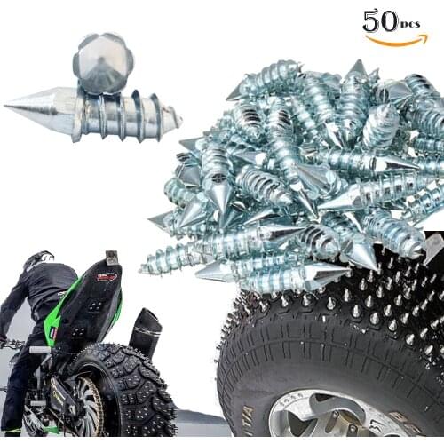 50pcs Tyre Spikes for Heavy Vehicle Locomotive Truck Snow studs for SnowPlows Cart Screw in Tire Stud Fishing Pernos de Tornillo