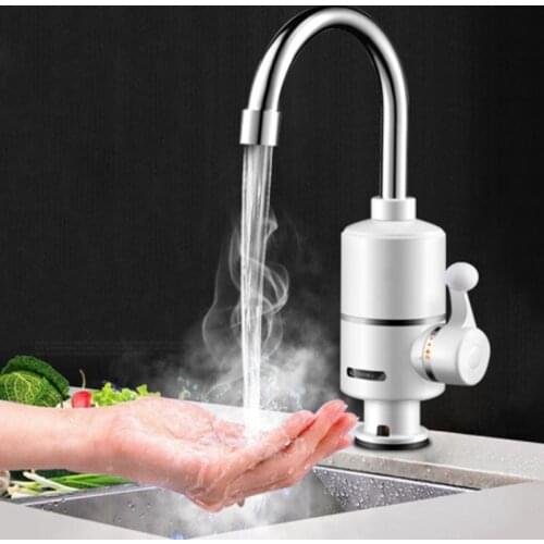 3000w Water Heater Tap Kitchen Faucet Instantaneous Water Heater Shower Instant Heaters Tankless Water Heating Tap EU Plug