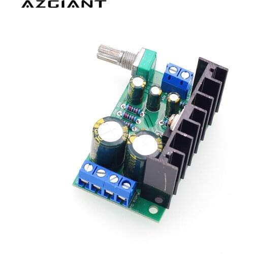 TDA2050 TDA2030 LM1875 Audio Power Amplifier Board 5-120W Amp Module Single Power Supply DC 12-24V Volume Adjustable 1-Channel