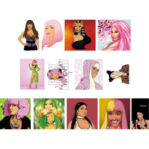 Three Ratels Nicki Minaj C530 Waterproof Stickers Beautiful Girl Stickers for Wall Room Luggage Laptop Window Room Decora