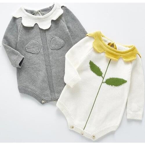Knitted Baby Spring autumn Newborn Baby Romper Baby Girl Romper Long Sleeve Infant Baby Jumpsuit Overalls Boys Romper