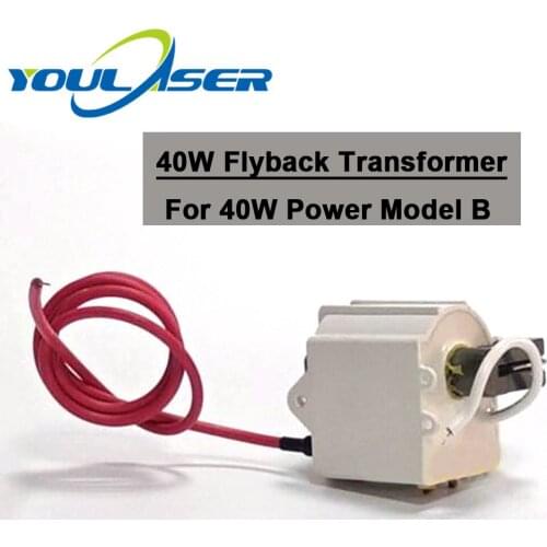 High Voltage Flyback Transformer 40W for CO2 40W Laser Power Supply Model B