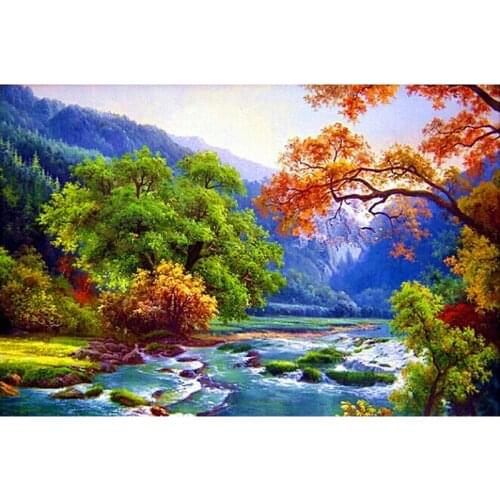 YIKEE diamond painting scenery,cross stitch diamond,diamond mosaic paintings Y1663