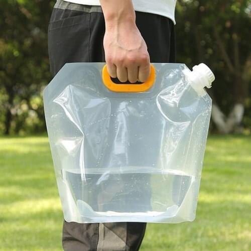 2021 Outdoor Water Bag Foldable Portable Drinking Water Camp Cooking Picnic Barbecue Water Container Bag Strap Bag Water Bottle
