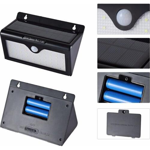 46 leds PIR Motion Sensor LED Wall Lamp Solar Power Energy Saving Light for Garden Street Waterproof Driveway Lights