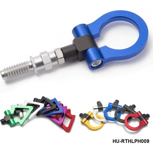 Auto Trailer Tow Hook Screw-On Front Rear Aluminum For European Car HU-RTHLPH009