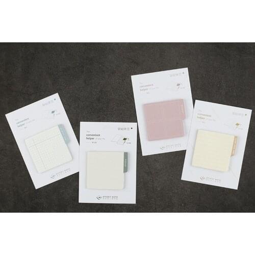 Basic line sticky note memo pad(1pack)