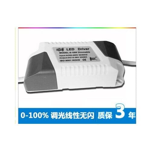 10pcs Dimmable LED driver SCR dimmer power supply 6-18*1W high-power isolated constant current source for E27 bulb