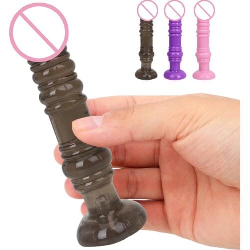 VANTINE Dildo Jelly Toys Anal Stimulator Thread G-spot Massage Prostate Massage Butt Plug Sex Toys for Women Men Sex Products