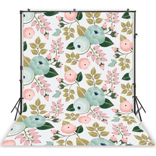 HUAYI Photography Backdrop Spring Flowers Floral Newborns Child Photo Background Studio Customize Photobooth Backdrops XT-7209