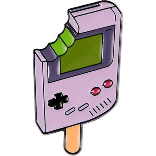 Custom Personalized An icecream with a bite Small custom shape Lapel Hat Pin Tie Tack safety brooch pin