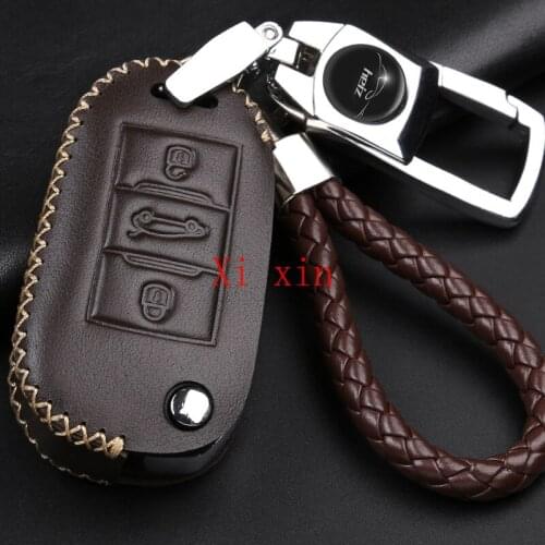 For Peugeot 408 2008 301 3008 308S 508 4008 5008 Leather car key cover special all-inclusive protective shell