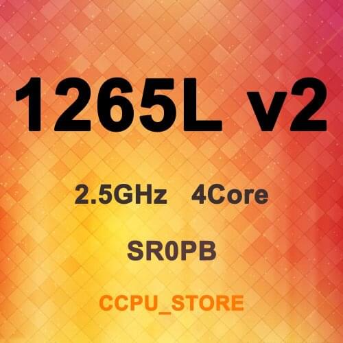 Xeon E3-1265L v2 SR0PB 2.5GHz 4Core 8Thread 8MB 45W LGA1155 CPU Processor With Integrated Graphics
