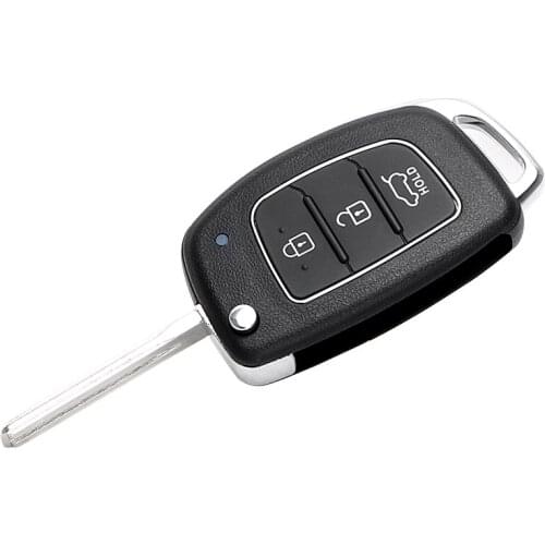 LEEPEE Key Case Fob Shell For Mistra Hyundai Solaris ix35 ix45 Verna Santa Car Key 3 Buttons Car Accessories Remote Replacement