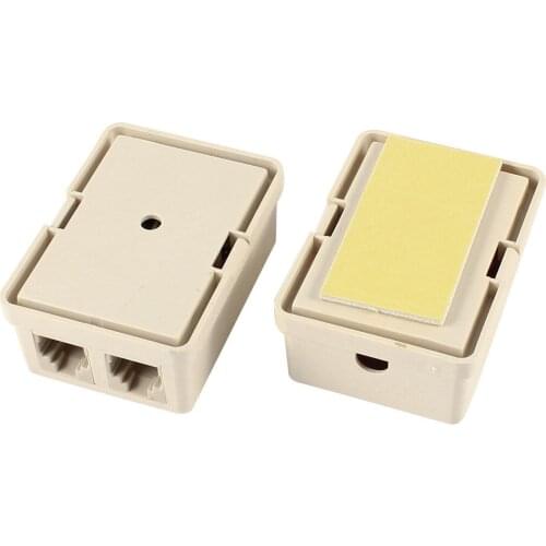 10pcs RJ11 6P4C Modular Telephone Extension Coupler Connector Adapter Rj-11