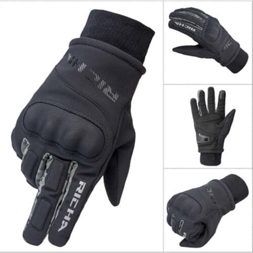 RICHA rider Motocross motorcycle gloves Men autumn winter glove motorcycle riding gloves Touch screen warm waterproof wearable