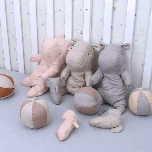 32cm/12in Stuffed Animal Hippo Doll Toy Soft Comfortable Doll Early Educational Toy Home Decoration Baby Birthday Gift