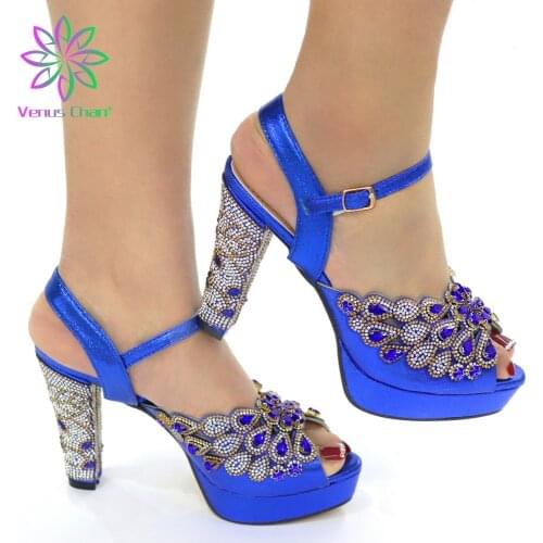 Latest Design Italian Shoes Nigerian Pointed Toes Sandals Shoes Good Quality Luxury Women Shoes Wedding Shoes African Pumps