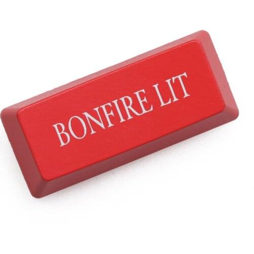 Novelty Shine Through Keycaps ABS Etched Dark Souls 3 black red for mechanical keyboard enter backspace Spacebar you died