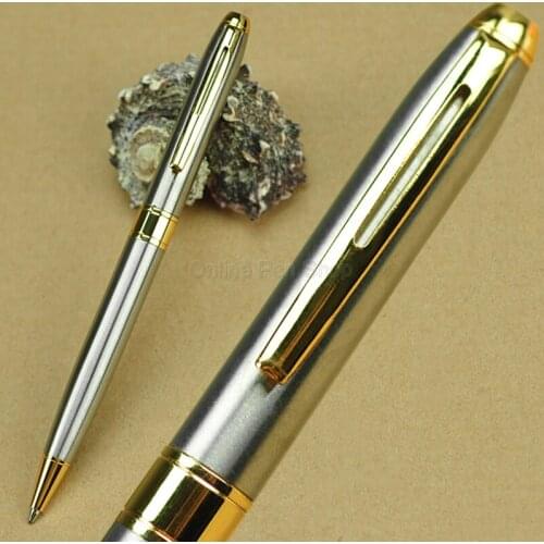 5 Pcs Jinhao Brand New Ballpoint Pen Smooth Refill Pen Beautiful Silver & Gold Writing Pens Business Office & School Supplies