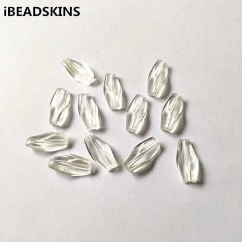 New arrival! 18x10mm 990pcs/lot Clear acrylic Twisted rectangle shape beads for Necklace,Earrings parts,hand Made Jewelry DIY