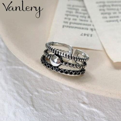 New Trendy Personality Punk layer Chains Rings For Women Lady Resizable Size Rings Party Jewelry Charm Gifts