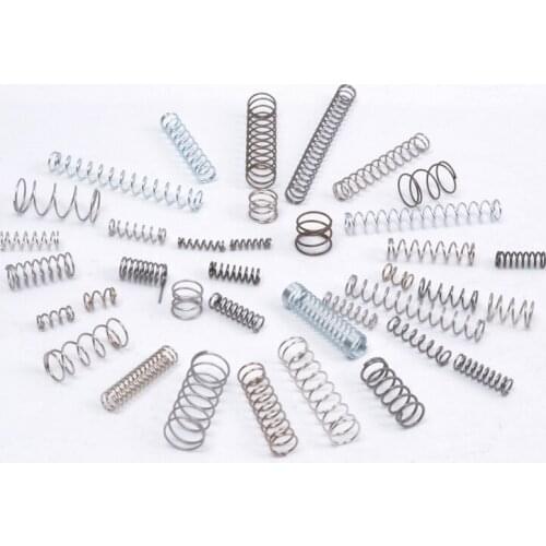 2Pcs 0.4mm Wire Diameter 300mm Length 2/3/4mm OD Steel compression Pressure springs Y type return spring