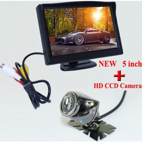 Reversing assist system include car screen monitor 5 inch with universal 170 wide viewing angle car parking camera