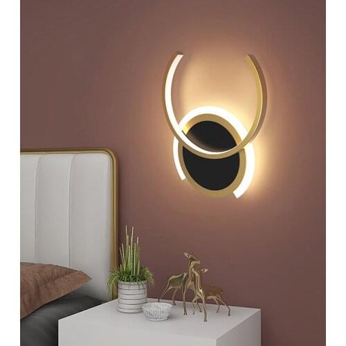 New Modern LED Wall Lamps For Study Living Room Bedroom Bedside Aisle Corridor Iron Aluminum Lights Indoor Lighting AC 90-260V